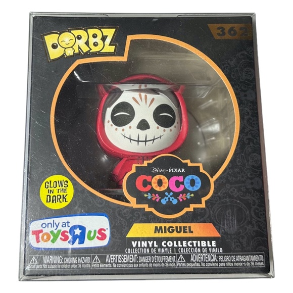 Funko Dorbz Disney Pixar Coco Miguel #362 Vinyl - Glows in the Dark - Picture 1 of 4